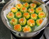 A picture of step 5 of Chicken Siew Mai.