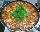 A picture of step 3 of Capsicum and Suvaa Chicken.
