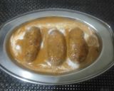 A picture of step 7 of Jain Malai kofta.