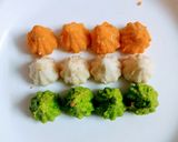 A picture of step 3 of Tiranga Mawa Modak.