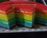 Foto langkah ke 8 dari resep Rainbow cake butercream super lembuutt.