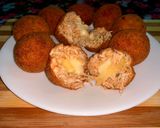 சிக்கன் உருளைக்கிழங்கு சீஸ் உருண்டை / chicken potato cheese balls recipe in tamil) ரெசிபி ஸ்டேப் 10 புகைப்படம்