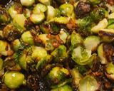 A picture of step 3 of Roasted Bacon and Brussels Sprouts.