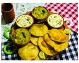 A picture of step 15 of Kolkata Style: Hinger Kochuri or Hing Kachoris with Hing-Potato Curry.
