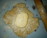 A picture of step 3 of Simsim rolls.