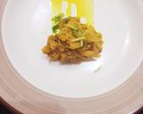 A picture of step 4 of Raw banana veg.