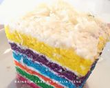 Foto langkah ke 13 dari resep Rainbow cake kukus ny.liem empuk enak wangi.