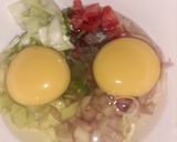 A picture of step 1 of Omelette Sandwich.
