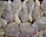 Foto del paso 3 de la receta: Boniatos y Papas rebozados, al horno con pollo (apto hipertensos)