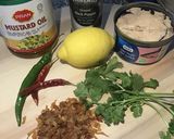A picture of step 1 of Pink salmon bhorta.