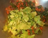 A picture of step 5 of Schezwan Rice.