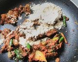 A picture of step 3 of Dhaba Style Paneer Masala.