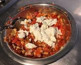 Une image de l'étape 8 de Farce / sauce aux courgettes, poivrons, feta et jambon cru.