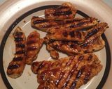 A picture of step 6 of Chicken breast with my own bbq sauce.