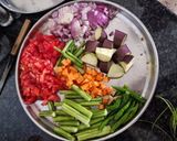 A picture of step 2 of Sambhar.