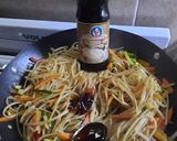 Foto del paso 11 de la receta: Spaghetti con verduras al wok (estilo oriental con salsa yakisoba)