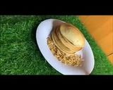 A picture of step 9 of Coconut pancake.