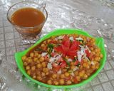 A picture of step 3 of Chana chaat.