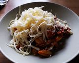 Sült paprikás-paradicsomos kagylótészta recept fázis 8 fotója