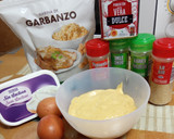 Foto del paso 1 de la receta: Pan de pita con harina de garbanzos y queso