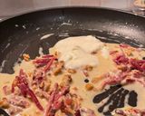 Foto del passaggio 3 della ricetta Spaghettoni con stracchino, speck e noci