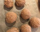 A picture of step 3 of Arancini (no eggs).
