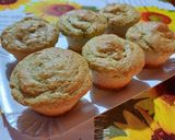A picture of step 3 of Savory Pesto Muffins with a Surprise Center 🐣.