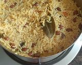 A picture of step 4 of Rajma Pulav.