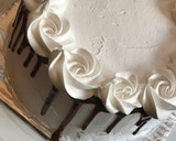 A picture of step 33 of Chocolate cake with whipped cream frosting.