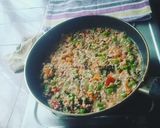 A picture of step 3 of Oats Upma.