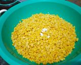 A picture of step 2 of Palak Chana dal.