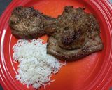 A picture of step 9 of Country-Style Chops With Quick-Pickled Watermelon.