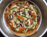 A picture of step 9 of Healthy Wheat thin crust Pizza (without yeast).