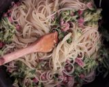 Pas rețetă Carbonara cu bostănei 4 fotografie