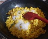 A picture of step 6 of Ande ka Halwa.