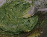 A picture of step 3 of Palak Paneer.