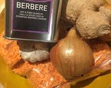 A picture of step 1 of Berbere spiced lentil stew (Misir Wat) 🌱🌍🌶🌳.