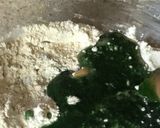 A picture of step 3 of Spinach, carrot and plain puris.