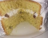 A picture of step 13 of #mycreativewhiteforestrecipe... Mawe tatu white forest cake.