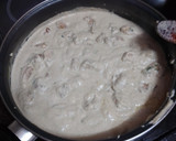 Foto del paso 9 de la receta: Cerdo frito con salsa de champiñones al ajillo y arroz blanco