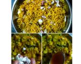 A picture of step 5 of Toast in matar daal.