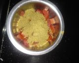A picture of step 2 of Instant tomato pickle.