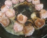 A picture of step 2 of Meatballs with Cuttlefish and Shrimp Tails.