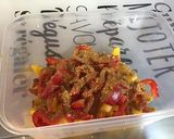 Une image de l'étape 4 de Poivrons bicolores marinés cumin, ail et coriandre à la plancha.