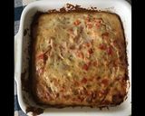 Une image de l'étape 3 de Clafoutis jambon blanc poivrons rouges ciboulette et pecorino.