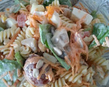 Foto del paso 9 de la receta: Ensalada de espirales con salsa de queso azul