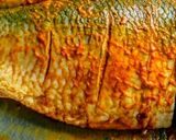 A picture of step 8 of Stuffed and roasted Hilsa.