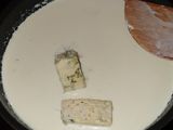 Pasta con queso azul