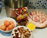 รูปขั้นตอนการทำที่ 1 ของ พะโล้ไก่ข้าวโพดหวาน