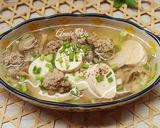 Hình bước làm 3 của món Canh đậu hũ non nấu thịt viên